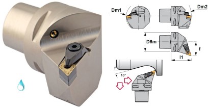 PSC50-DDHNL35060-15 Soustružnic.nože na DNMG1506 Levé 107,5°