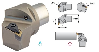 PSC40-DDUNR27050-15 Soustružnické nože na DNMG1506 Pravé 93°