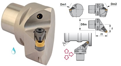PSC40-DRSNL27050-12 Soustružnické nože na RNMG1204.. Levé 0°