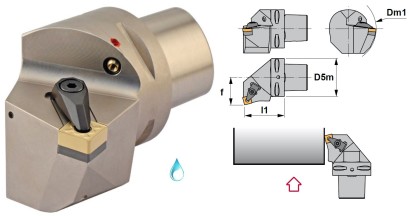PSC32-DSKNR22040-12 Soustružnické nože na SNMG1204 Pravé 75°