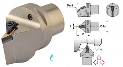 PSC40-DVVNN00062-16 Soustružn.nože na VNMG1604 Oboustr.72,5°