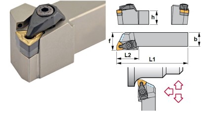 DWLNR2020K06A Soustružnické nože na WNMG0604.. Pravé 95°