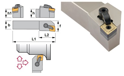 MCLNL4040S19K Soustružnické nože na CNMG1906.. Levé 95°