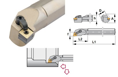 S23U-MCLNR12K Soustružnické nože na CNMG1204.. Pravé 95°
