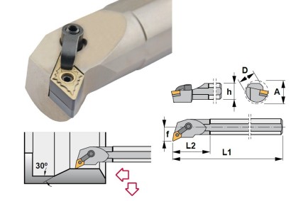 S23U-MDUNR15K Soustružnické nože na DNMG1506.. Pravé 93°
