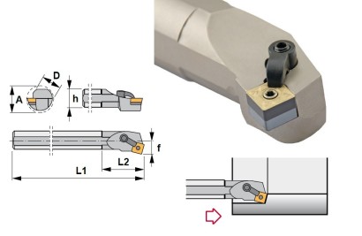 S32U-MSKNL12K Soustružnické nože na SNMG1204.. Levé 75°