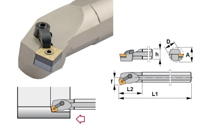 S32U-MSKNR12K Soustružnické nože na SNMG1204.. Pravé 75°