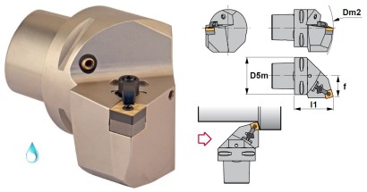 PSC50-MSRNL27060-12 Soustružnické nože na SNMG1204 Levé 75°