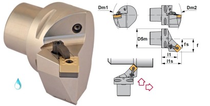 PSC32-MSSNL22040-12 Soustružnické nože na SNMG1204 Levé 45°