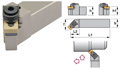 MSSNR2525M19 Soustružnické nože na SNMG1906.. Pravé 45°