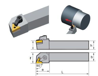 MTGNR2020K16 Soustružnické nože na TNMG1604.. Pravé 90°