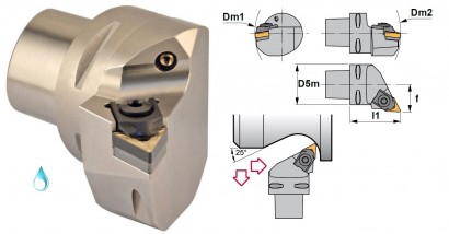 PSC32-MTJNL22040-16 Soustružnické nože na TNMG1604 Levé 93°