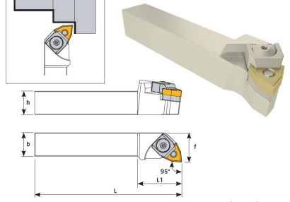 MWLNL3225P08 Soustružnické nože na WNMG0804..Levé 95°