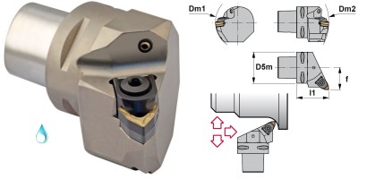 PSC32-MWLNL22040-06 Soustružnické nože na WNMG0604 Levé 95°
