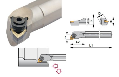 S40V-MWLNR08 Soustružnické nože na WNMG0804.. Pravé 95°