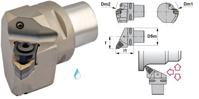 PSC80-MWLNR55080-08 Soustružnické nože na WNMG0804 Pravé 95°