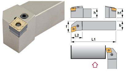 PCFNR4040S19 Soustružnické nože na CNMG1906.. Pravé 90°