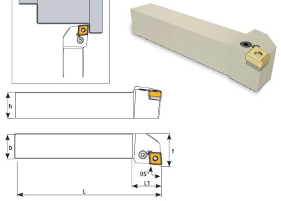 PCLNL3232P16 Soustružnické nože na CNMG1606.. Levé 95°