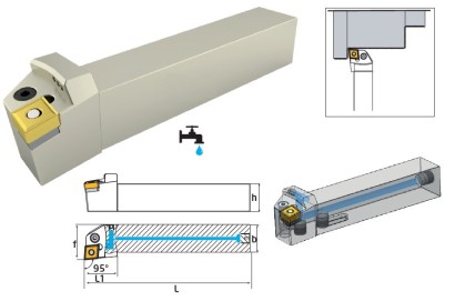 PCLNR1616H12 IK Soustružnické nože na CNMG1204.. Pravé 95°