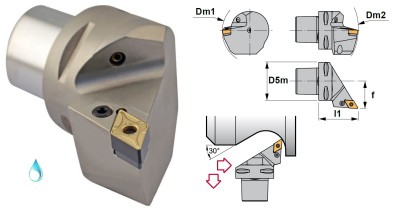 PSC50-PDJNL35060-15 Soustružnické nože na DNMG1506 Levé 93°