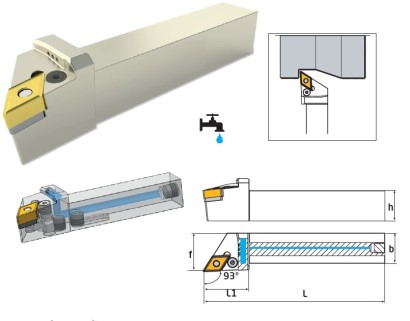 PDJNR2525M15 IK Soustružnické nože na DNMG1506.. Pravé 93°