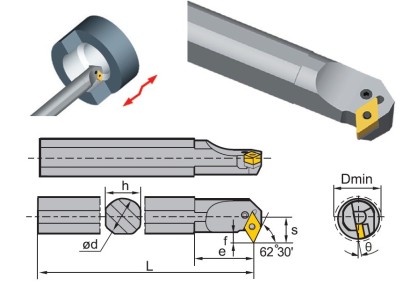 S40S-PDSNL15 Soustružnické nože na DNMG1506.. Levé 62,5° S40S-PDSNL15 Soustružnické nože na DNMG1506.. Levé 62,5°