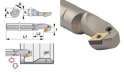 S40V-PDUNL15-EX Soustružnické nože na DNMG1506.. Levé 93°