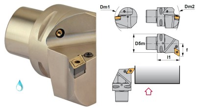 PSC40-PDUNL27050-15 Soustružnické nože na DNMG1506 Levé 93°