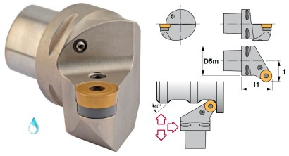 PSC80-PRSCL55080-20 Soustružnické nože na RCMT2006MO Levé 0°