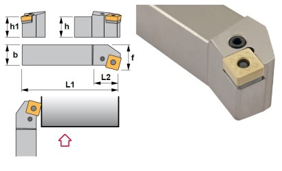 PSKNL5050T25 Soustružnické nože na SNMG2509.. Levé 75°
