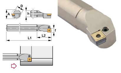 S40V-PSKNL12 Soustružnické nože na SNMG1204.. Levé 75° S40V-PSKNL12 Soustružnické nože na SNMG1204.. Levé 75°