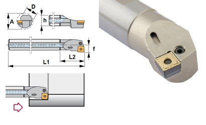 A25R-PSKNL12 Soustružnické nože na SNMG1204.. Levé 75°