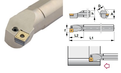 S50W-PSKNR19 Soustružnické nože na SNMG1906.. Pravé 75° S50W-PSKNR19 Soustružnické nože na SNMG1906.. Pravé 75°