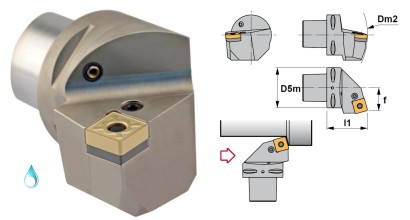 PSC32-PSRNL17040-12 Soustružnické nože na SNMG1204 Levé 75°