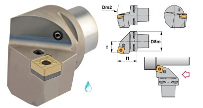 PSC50-PSRNR27060-12 Soustružnické nože na SNMG1204 Pravé 75°