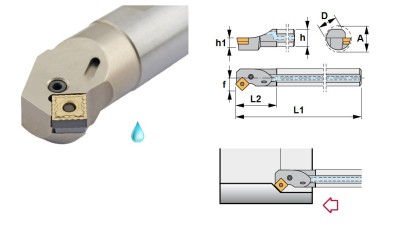 A32S-PSSNR12 Soustružnické nože na SNMG1204.. Pravé 45°