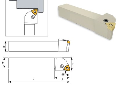 PWLNL3225P08 Soustružnické nože na WNMG0804.. Levé 95°