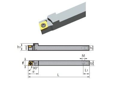 SCACR1212M09 IK Soustružnické nože na CCMT09T3.. Pravé 90°
