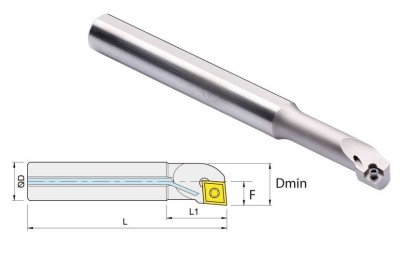 AH0608H-SCLCL06 L1=25 Soustružnick.nože na CCMT0602 Levé 95°