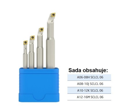 A-SCLCL set 2 Soustružnické nože Vnitřní Levé 95°