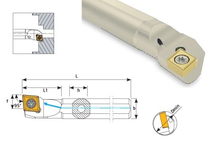 A12K-SCLCL06 Soustružnické nože na CCMT0602.. Levé 95°