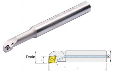 AH1216M-SCLCR06 L1=50 Soustružnic.nože na CCMT0602 Pravé 95°