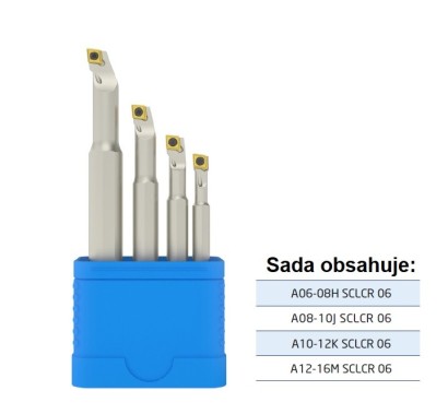 A-SCLCR set 2 Soustružnické nože Vnitřní Pravé 95°