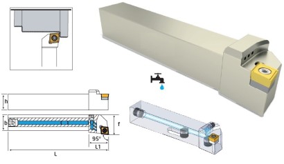 SCLCL2020K09 IK Soustružnické nože na CCMT09T3.. Levé 95°