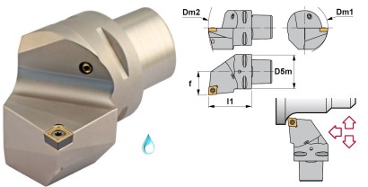 PSC32-SCLCR22040-12 Soustružnické nože na CCMT1204 Pravé 95°