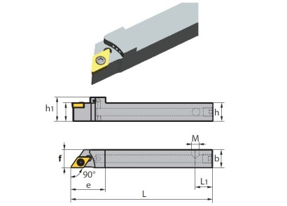 SDACR1212M11 IK Soustružnické nože na DCMT11T3.. Pravé 90°