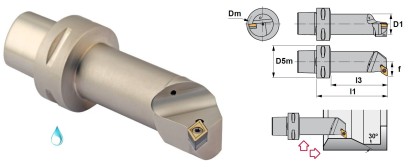 PSC32-SDUCL11065-07 Soustružnické nože na DCMT0702 Levé 93° PSC32-SDUCL11065-07 Soustružnické nože na DCMT0702 Levé 93°