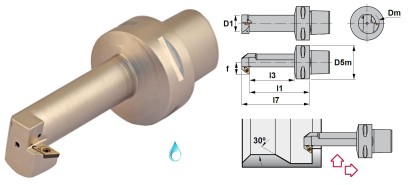 PSC32-SDUCR15080-07X Soustružnick.nože na DCMT0702 Pravé 93°