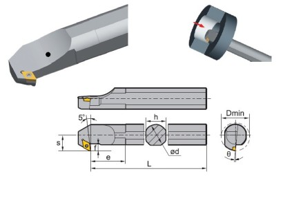 A25R-SDZCR11 Soustružnické nože na DCMT11T3.. Pravé 93°