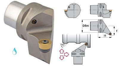 PSC50-SRSCL35060-12 Soustružnick.nože na RCMT1204MO Levé 45°